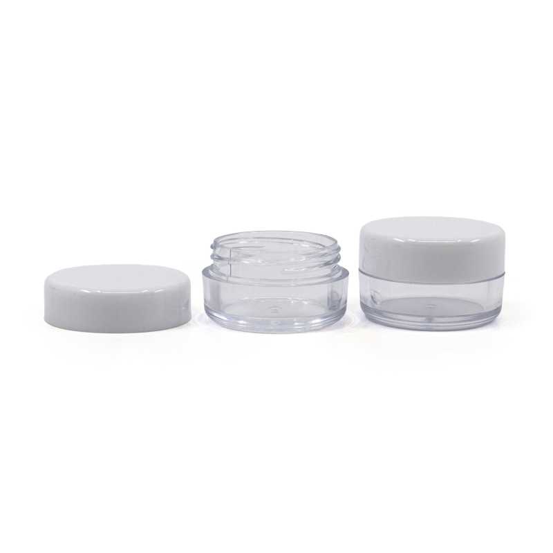 Theplastic transparent cup is ideal for storing creams, serums, emulsions.
Volume: 5 ml, total volume 7 mlHeight: 19 mmDiameter: 30.8 mm
Material: PS
The pac