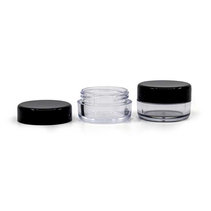 Theplastic transparent cup is ideal for storing creams, serums, emulsions.
Volume: 5 ml, total volume 7 mlHeight: 19 mmDiameter: 30.8 mm
Material: PS
The pac