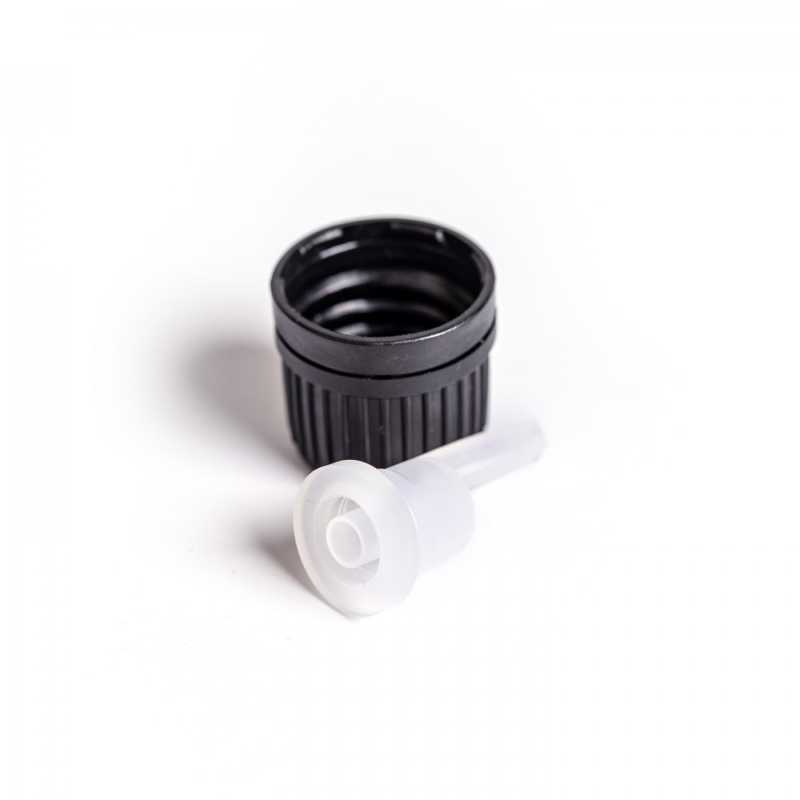 Black Plastic Tamper Evident Cap, 18/410