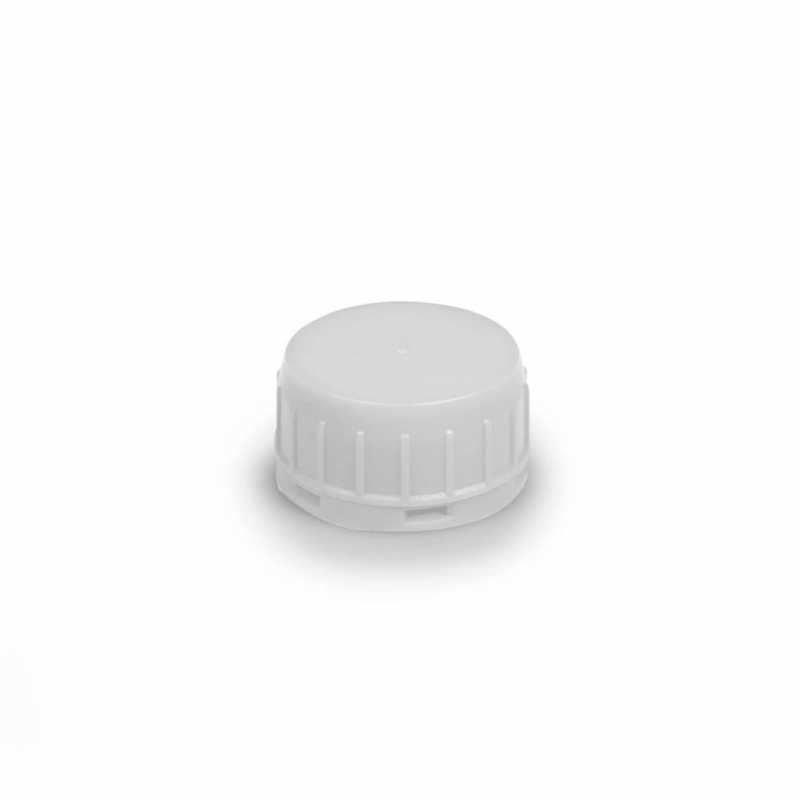 White Plastic Cap for Jarry Can, 38 mm STOCK