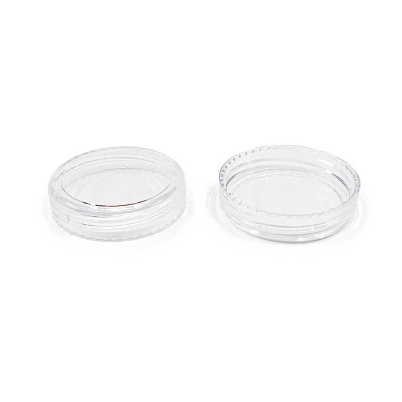 Transparent Plastic Cosmetic Cap to 3 ml Jar