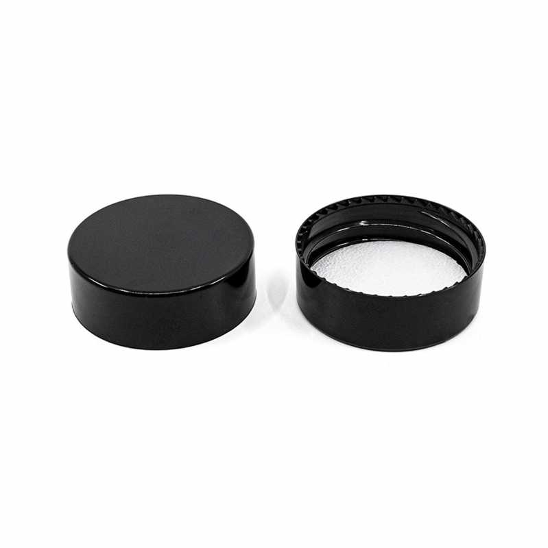Black Plastic Lid for 15 ml Glass Jar