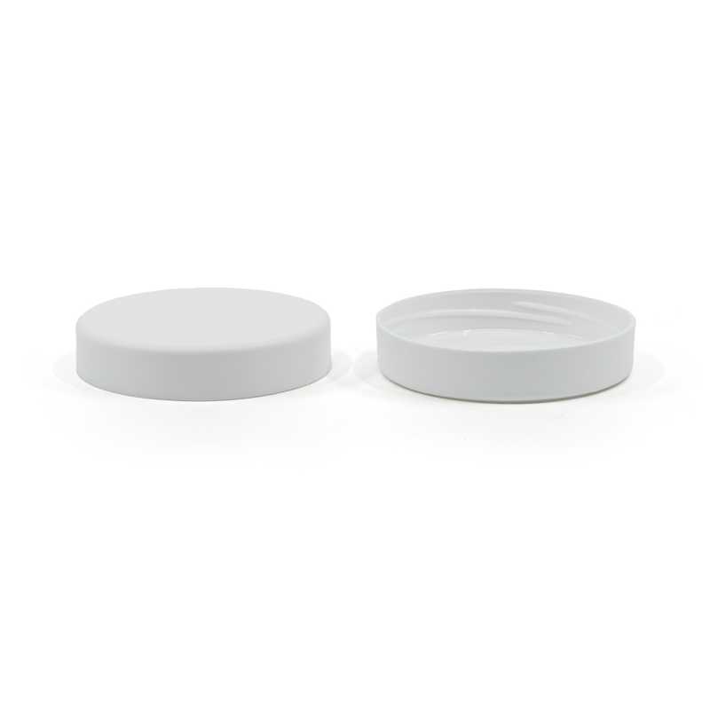 White Lid for Frosted Plastic Jar, 200 ml
