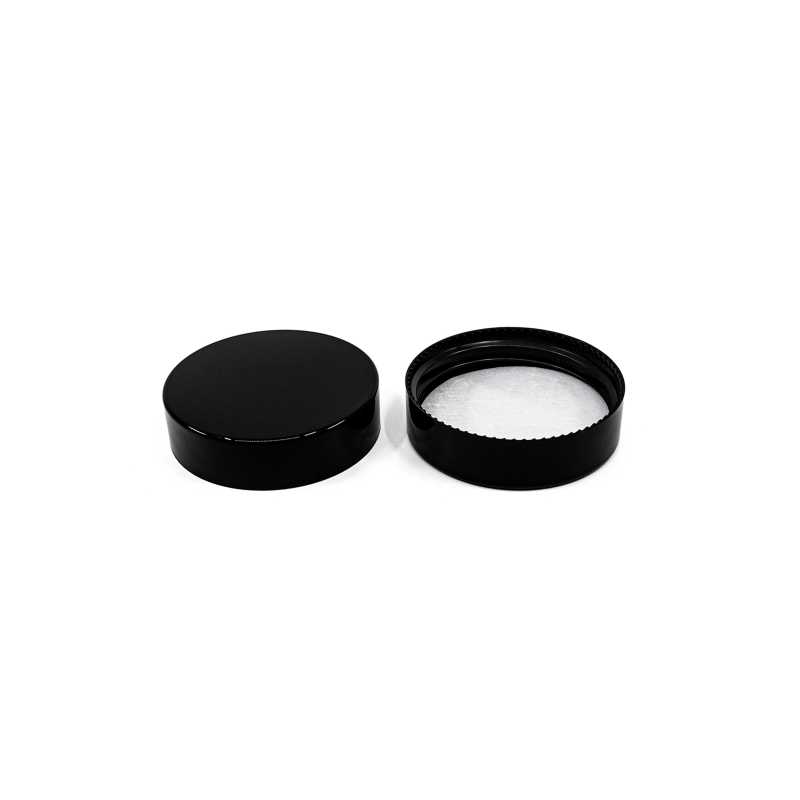 Black Plastic Lid, 48 mm,