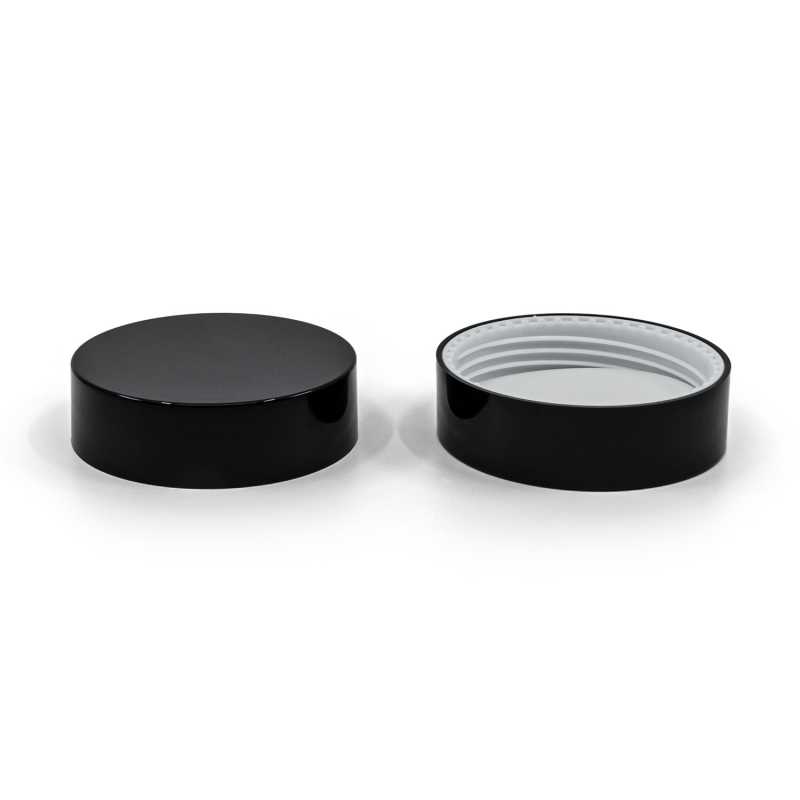 Black Plastic Lid, 55 mm,