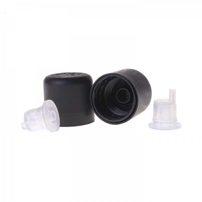 Black Tamper Evident Safety Cap, 18/410