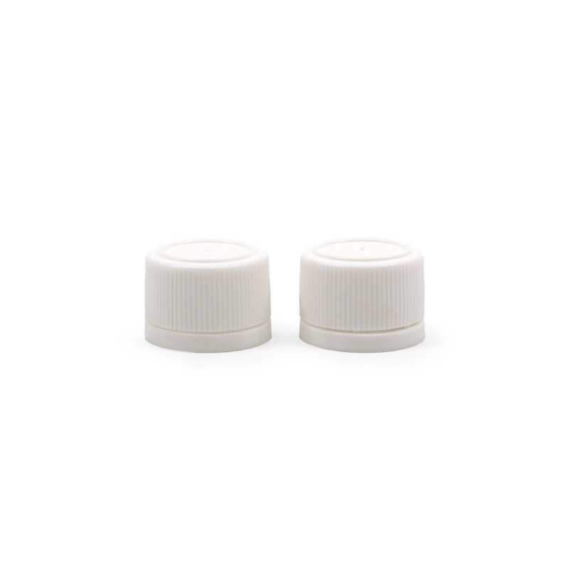 White plastic cap with lock suitable for white plastic bottle with neck diameter 18 mm.The cap also has a safety ring which breaks after the first opening.
Ple