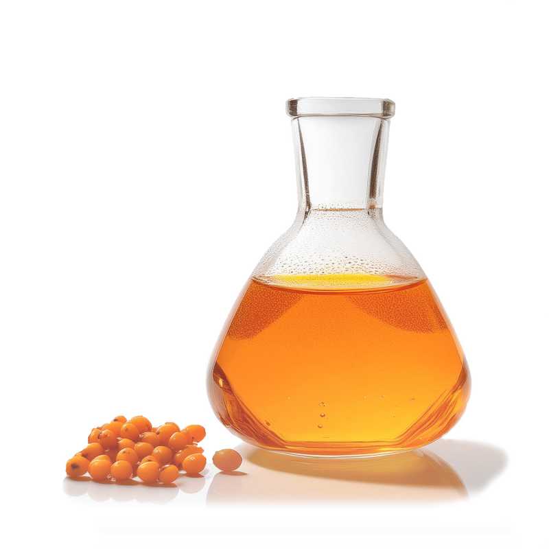 Sea buckthorn oil is obtained by cold pressing the fruits of the sea buckthorn tree. Sea buckthorn is also called the fruit of the Himalayas, as it was original