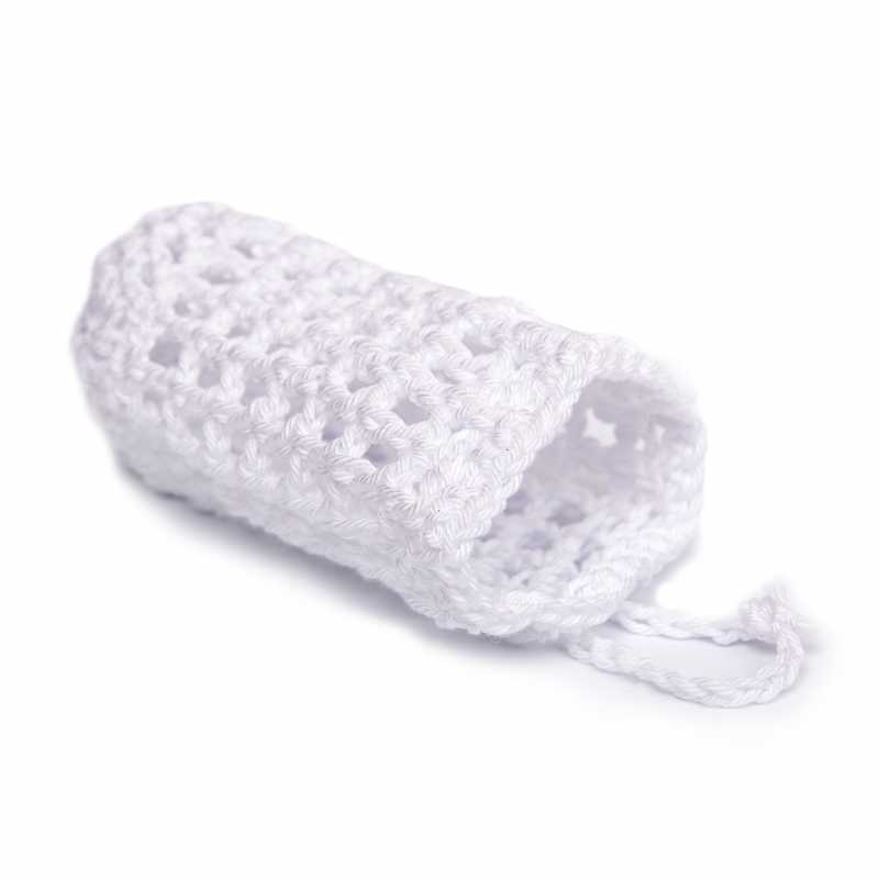 Hand crocheted soap net made of 100% cotton.
If necessary, we recommend washing at max. 40°C.