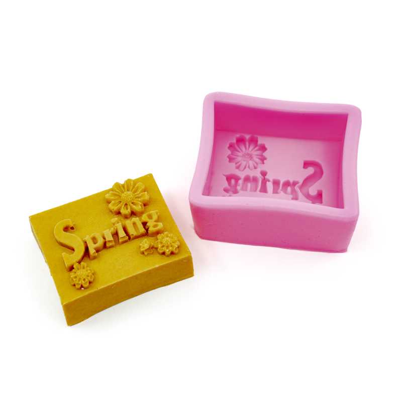 Silicone moulds are very flexible and can be used to cast a variety of substances including soaps, waxes and soap bases. Pour the liquid heated mass into the mo