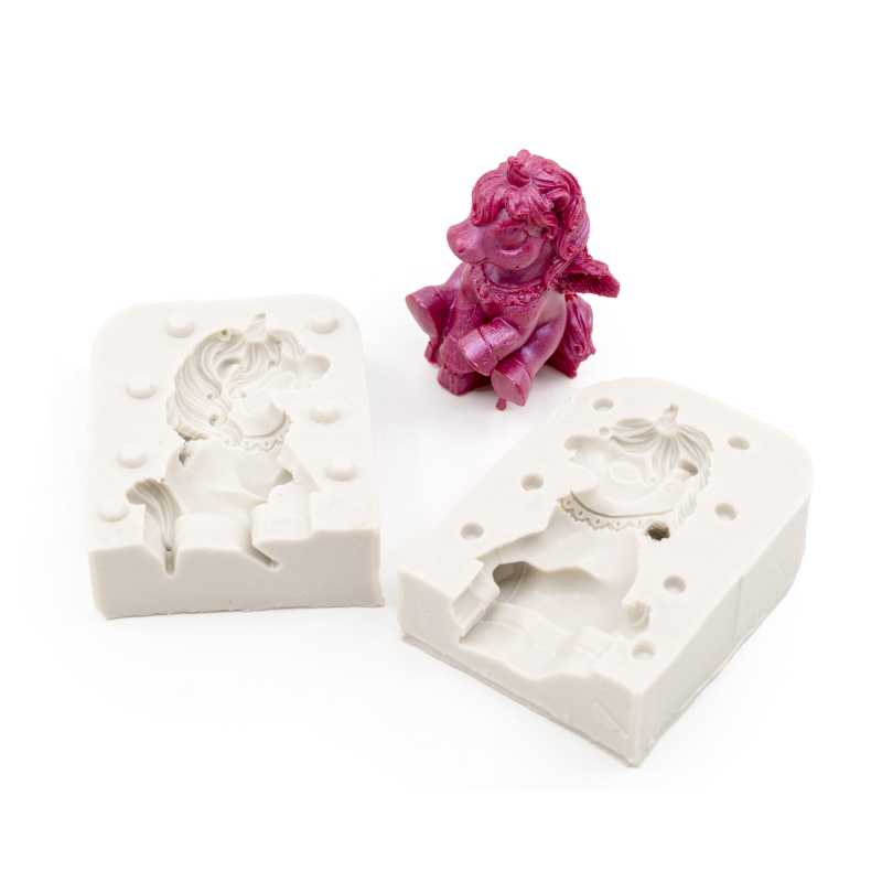 Silicone moulds are very flexible and can be used to cast a variety of substances including soaps, waxes and soap bases.
Pour the liquid heated mass into the m