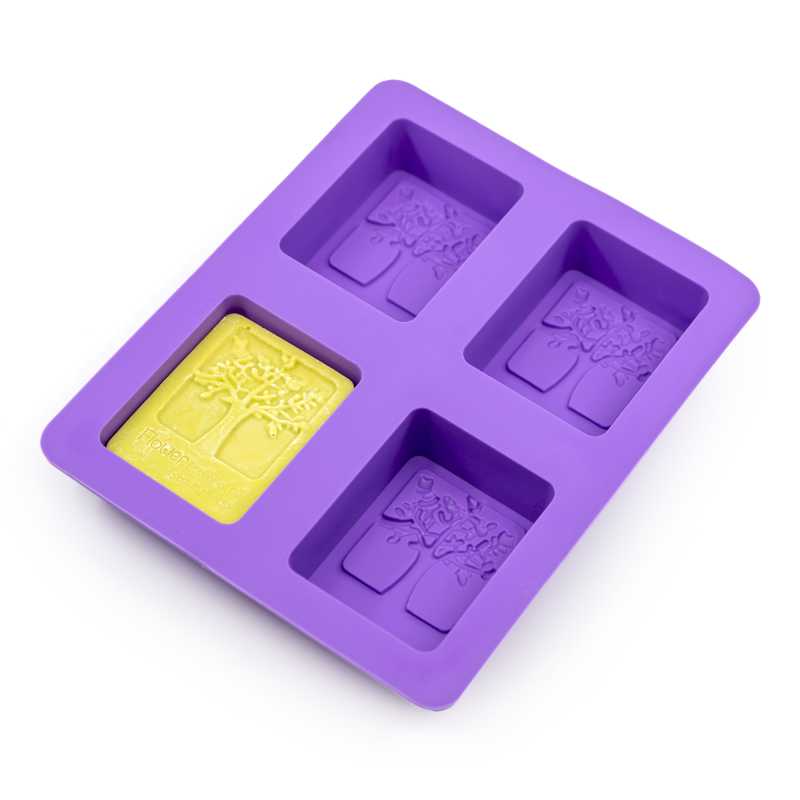 Silicone moulds are very flexible and can be used to cast a variety of substances including soaps, waxes and soap bases.
Pour the liquid heated mass into the m