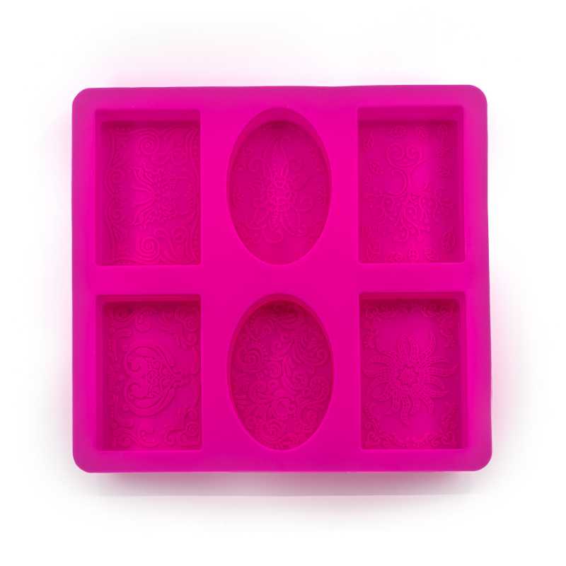 Silicone moulds are very flexible and can be used to cast a variety of substances including soaps, waxes and soap bases.
Pour the liquid heated mass into the m