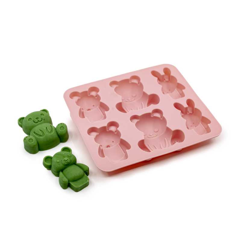 Silicone moulds are very flexible and can be used to cast a variety of substances including soaps, waxes and soap bases. Pour the liquid heated mass into the mo