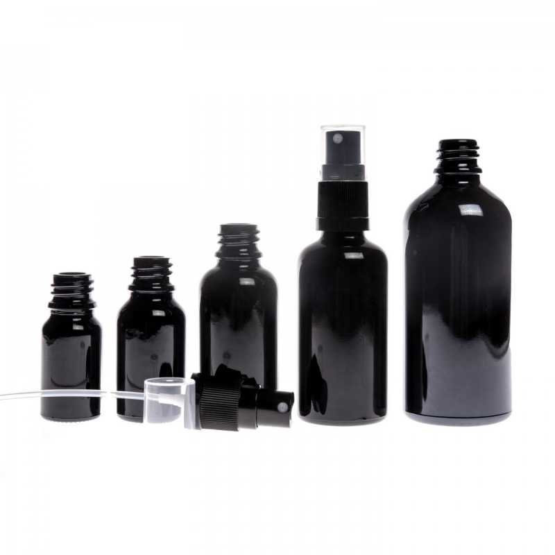 Theglass bottle, the so-called vial, is made of high quality black glass with a glossy surface. Thanks to this, it does not transmit light into the bottle and t