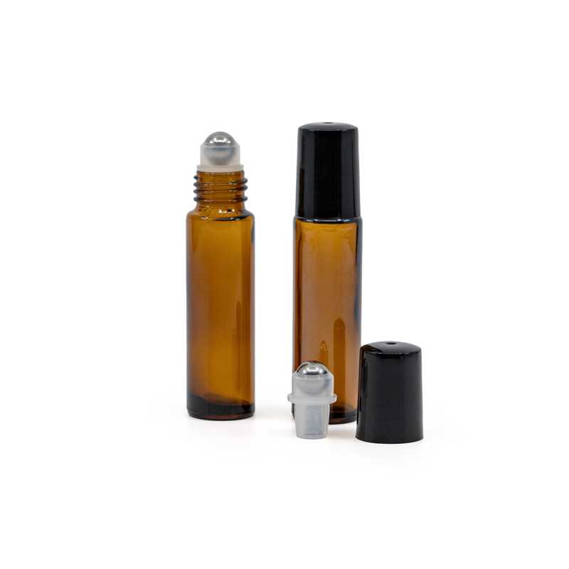 Amber Glass, Roll-On Bottle, 10 ml