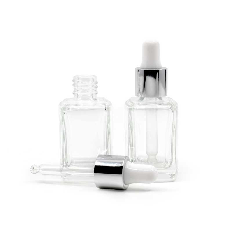 Glass transparent bottle with square bottom is made of thick glass. It is used for storing liquids, serums, tinctures, etc.
Volume: 10 ml, total volume 13 mlBo