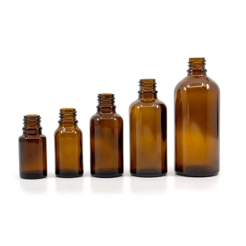 Amber Glass Bottle, 15 ml, 156 pcs