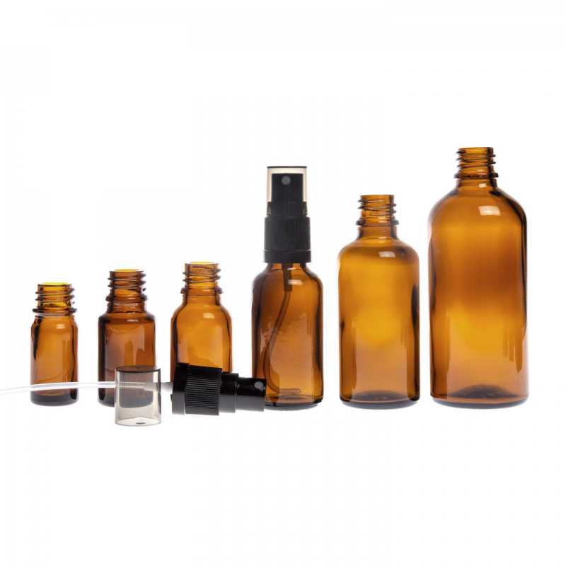 Theglass bottle, the so-called vial, is made of thick, dark brown glass. It is used for storing liquids, which, thanks to its colour, it effectively protects fr