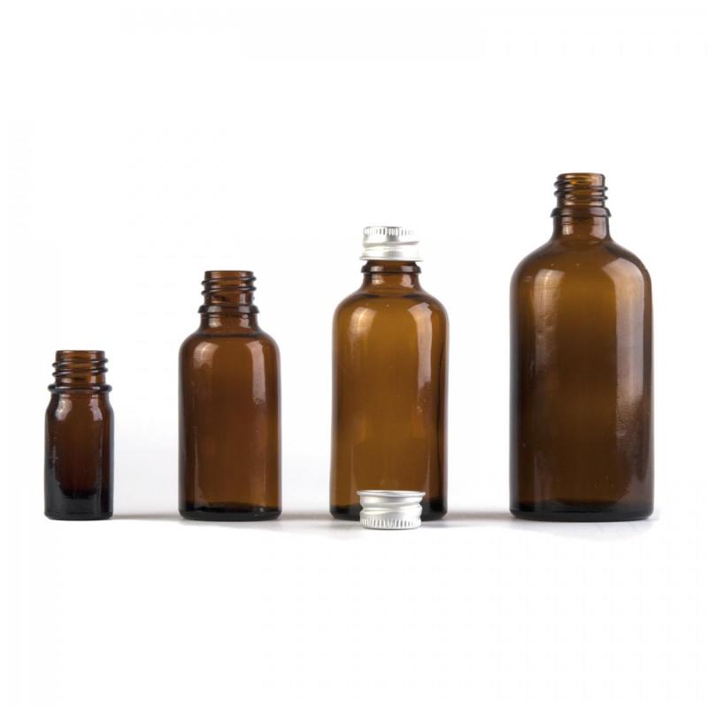 Theglass bottle, the so-called vial, is made of thick, dark brown glass. It is used for storing liquids, which, thanks to its colour, it effectively protects fr