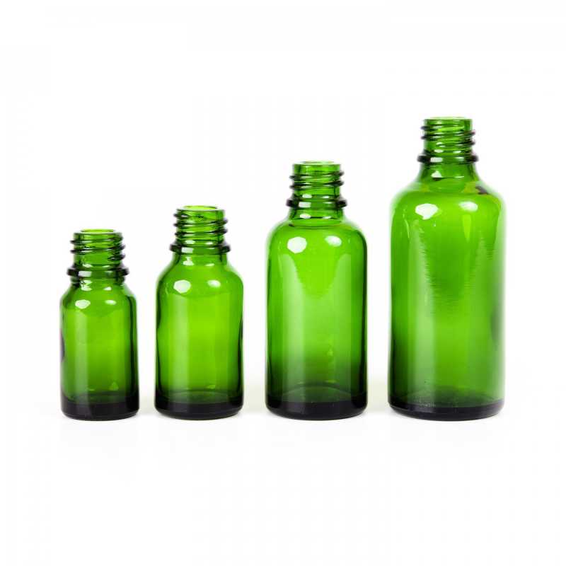 The glass bottle, the so-called vial, is made of thick glass of dark green colour. It is used for storing liquids, which thanks to its colour it effectively pro