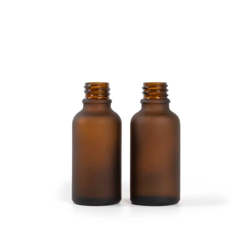 Amber Frosted Glass Bottle, 30 ml, 312 pcs