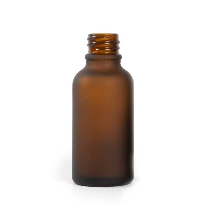 Amber Frosted Glass Bottle, 30 ml, 336 pcs