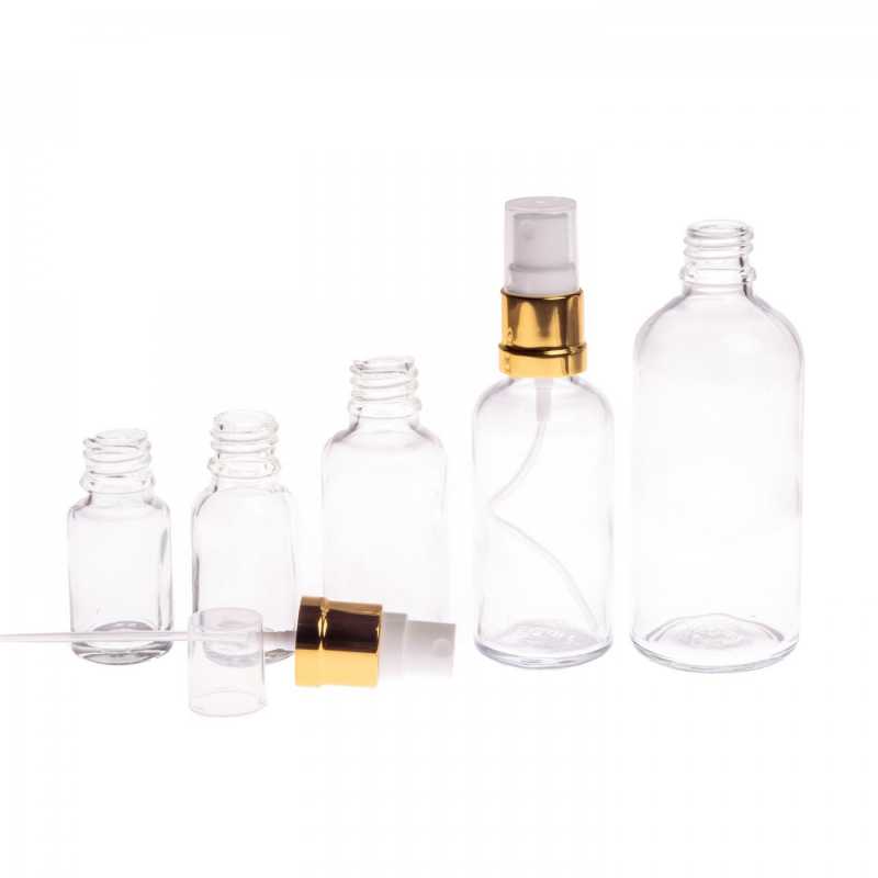 The glass bottle, the so-called vial, is made of thick transparent glass. It is used for storing liquids.Volume: 10 ml, total volume 15 mlHeight of bottle: 59,5