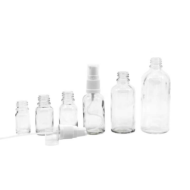 Theglass bottle, the so-called vial, is made of thick transparent glass. It is used for storing liquids.
Volume: 100 ml, total volume 108 mlBottle height: 116 