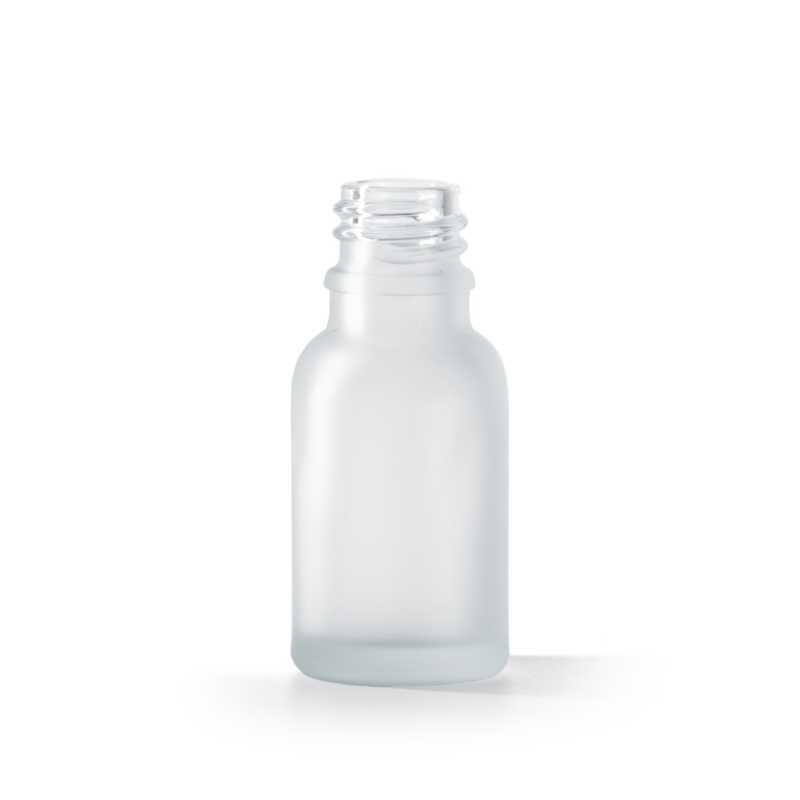 Clear Frosted Glass Bottle, 15 ml, 468 pcs