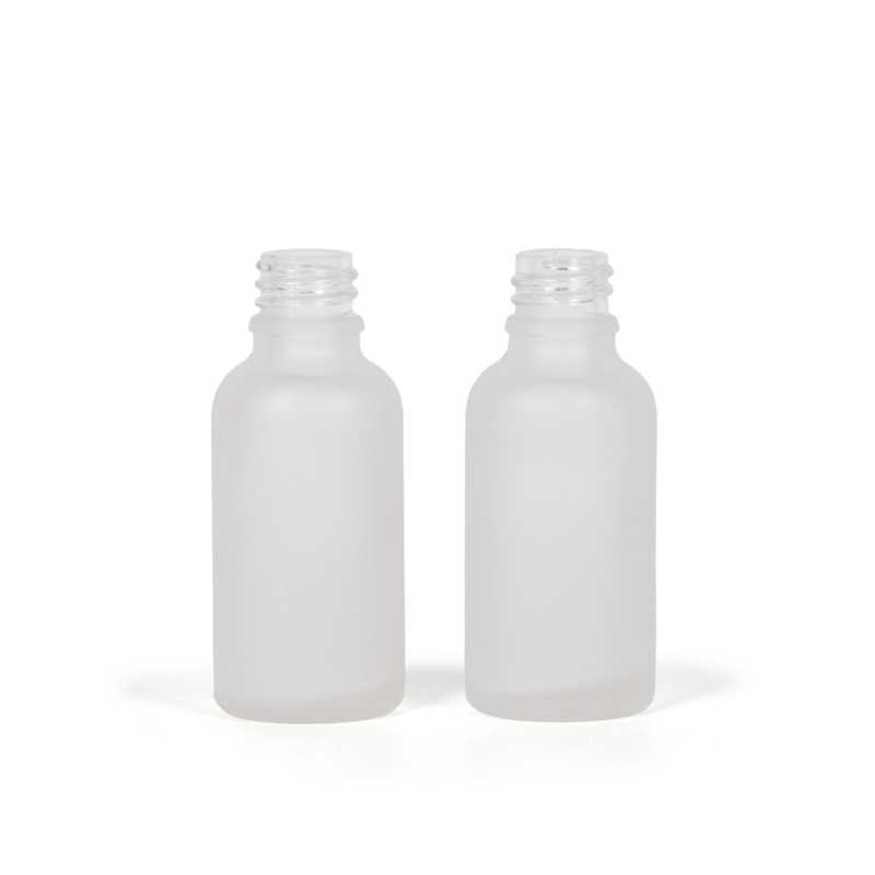 Clear Frosted Glass Bottle, 30 ml, 264 pieces