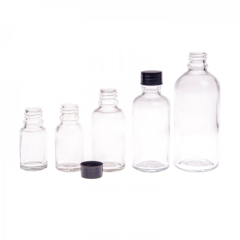 Theglass bottle, the so-called vial, is made of thick transparent glass. It is used for storing liquids.
Volume: 50 ml, total volume 61 mlBottle height: 93 mmB