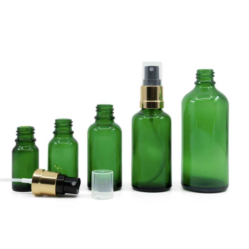 The glass bottle, the so-called vial, is made of thick glass of dark green colour. It is used for storing liquids, which thanks to its colour it effectively pro