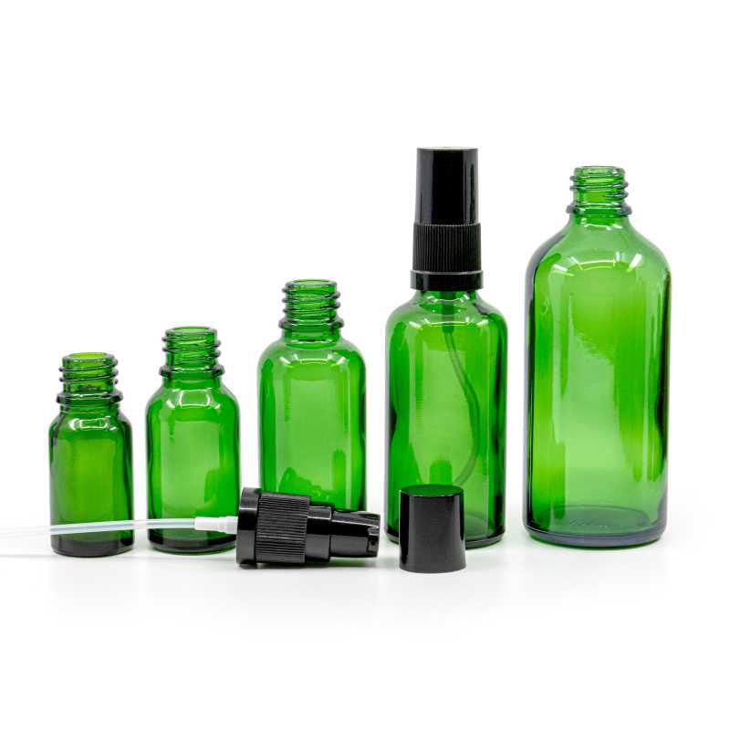 The glass bottle, the so-called vial, is made of thick glass of dark green colour. It is used for storing liquids, which thanks to its colour it effectively pro