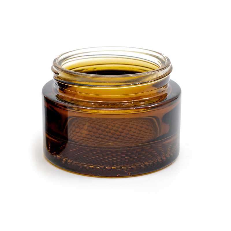 Thick Amber Glass Jar, 50 ml