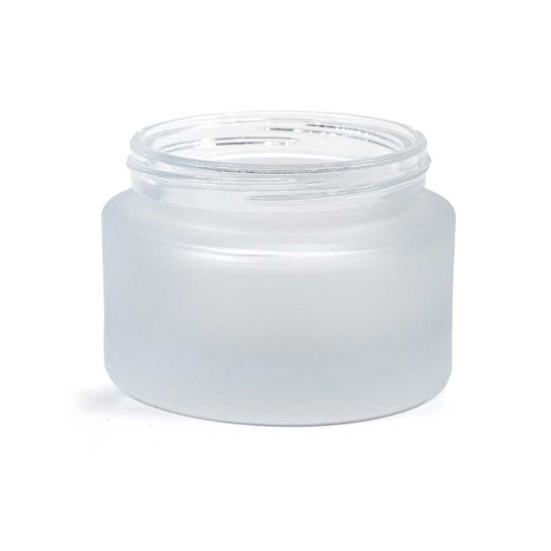 Thick Frosted Cosmetic Glass Jar, 50 ml