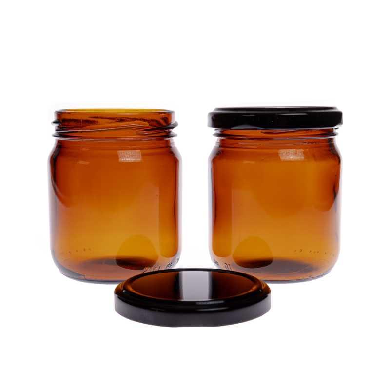 Amber Glass Jar, 160 ml