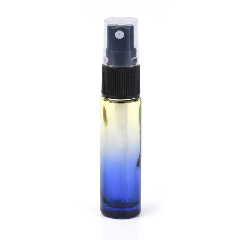 The glass atomizer is made of thick coloured glass. The coloured glass prevents the penetration of UV rays and thus protects the stored product. It is more suit