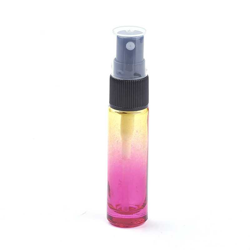 The glass atomizer is made of thick coloured glass. The coloured glass prevents the penetration of UV rays and thus protects the stored product. It is more suit