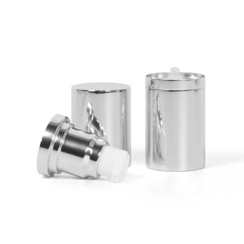 Silver Pump for Airless Bottle, 15 ml