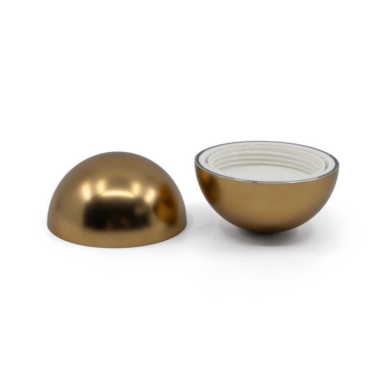 Cap For Spherical Golden Plastic Jar, 30 ml