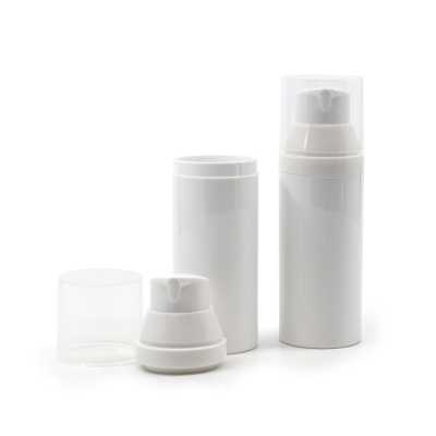 White Plastic Airless Bottle, 50 ml