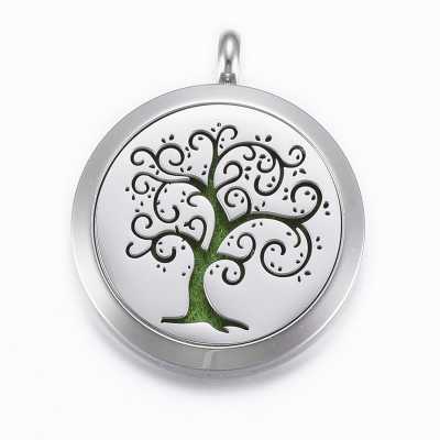Diffuser Pendant, Surgical Steel, Tree Of Life