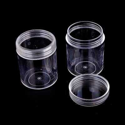 Plastic Jar, Round, Transparent, 3,4 x 3,3 cm, 12 ml