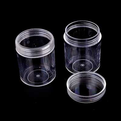 Plastic Jar, Round, Transparent, 3,9 x 3,3 cm, 18 ml