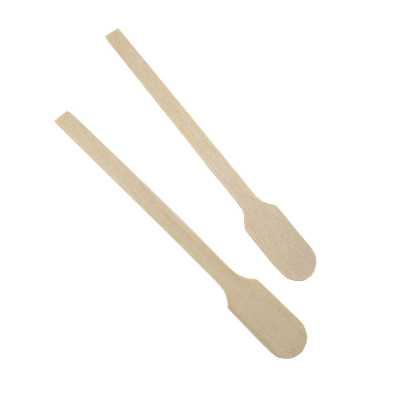 Wooden mixing spatula, length 11 cm, 10 pcs