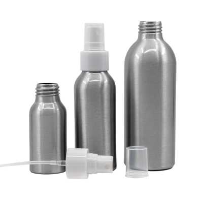 Aluminium Bottle, White Fine Mist Spray, 100 ml