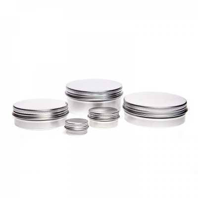 Silver Aluminium Jar, 82 mm, 100 ml