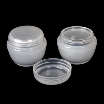 Frosted Plastic Cosmetic Jar, 50 ml