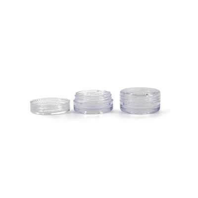 Transparent Plastic Cosmetic Jar Base, 3 ml